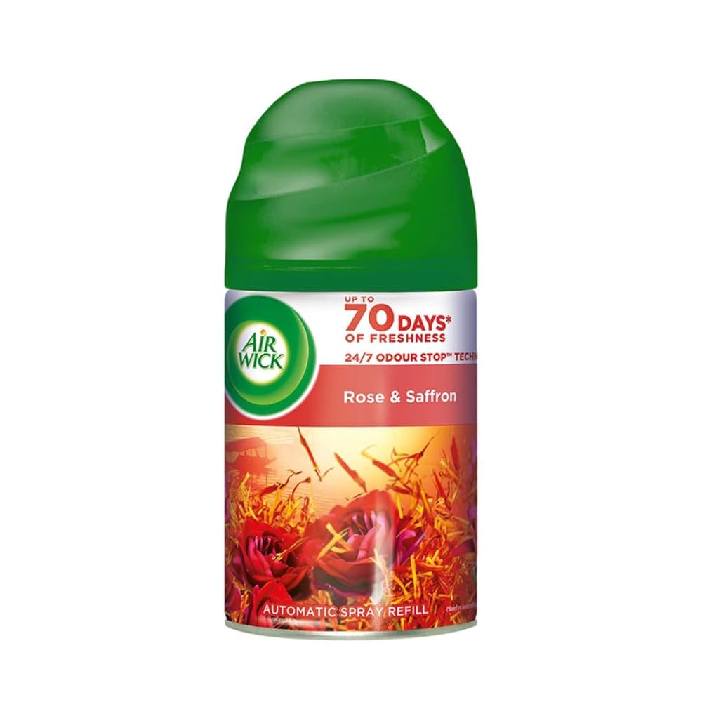 Airwick, Rose & Saffron Air Freshener, 245 ml
